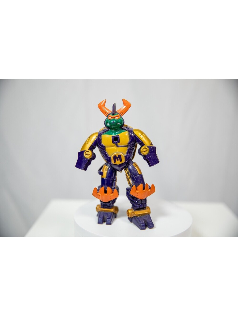 Vintage 1994 Playmates TMNT Cyber Samurai Mike Action Figure Incomplete